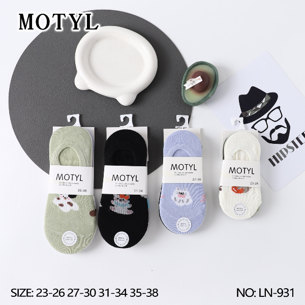 Stopki damskie Roz 23-38, Mix kolor Paczka 40 szt